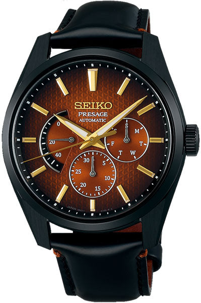 Presage Men's Brown Chronograph Leather Watch SPB329J1