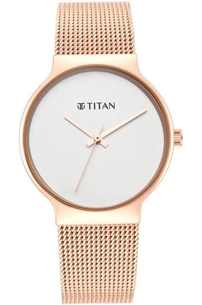 Analog Silver & Stainless Steel Women's Watch NR95141WM01