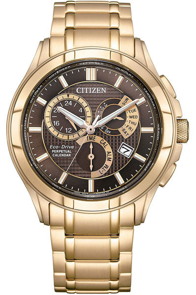 Citizen Analog Brown & Stainless Steel Men's Watch BL8163 50X