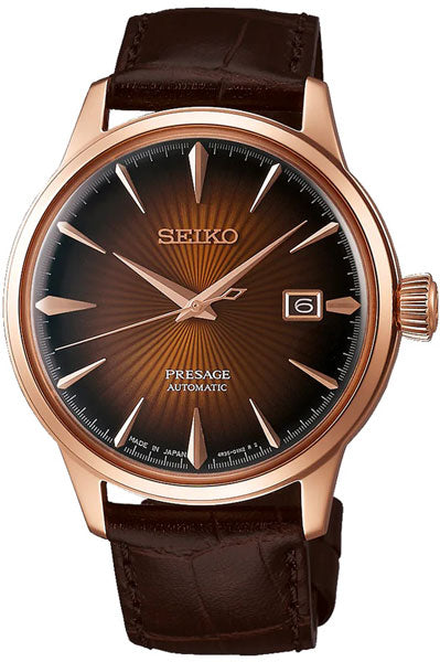 Seiko Analog Brown & Leather Men's Watch SRPB46J1
