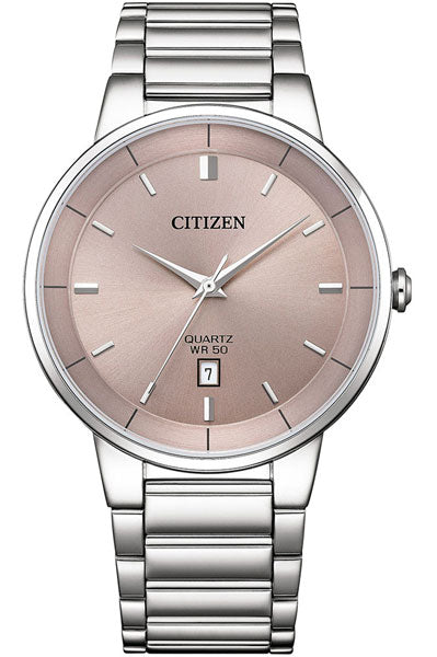 Citizen Quartz Gents Watch Pink Dial BI5120 51Z