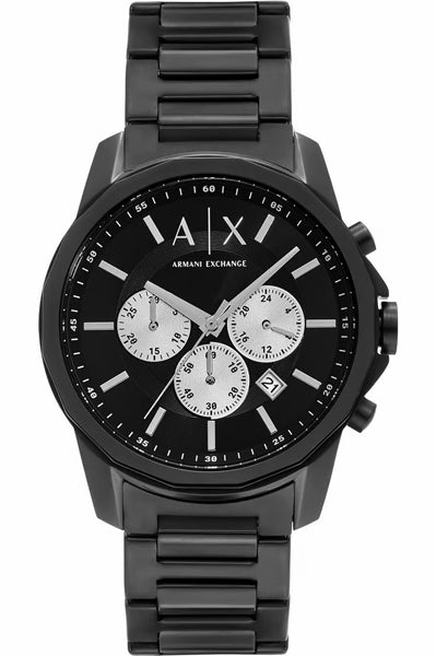 Chronograph Black & Stainless Steel Men' AX1765