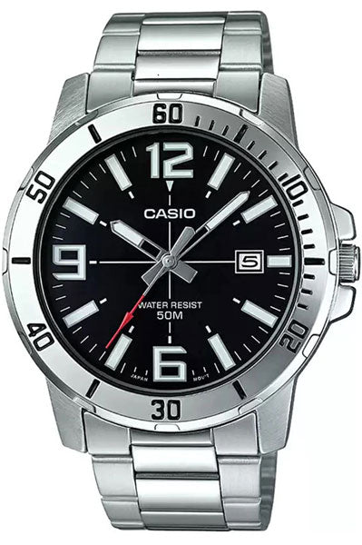 Casio Analog Black & Stainless Steel Men's Watch A1361