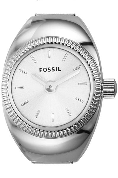Fossil  White & Stainless Steel Women's Watch ES5245