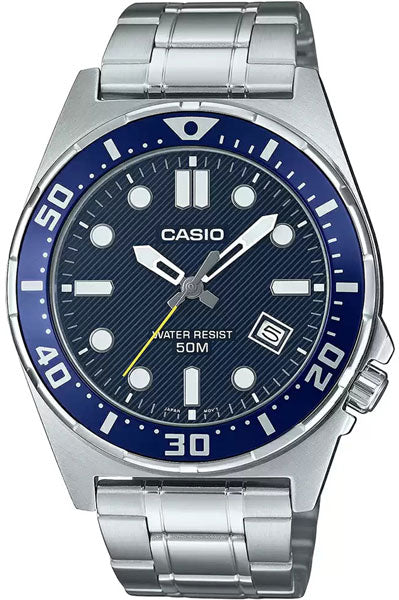 Casio Analog Blue & Stainless Steel Men's Watch A2377