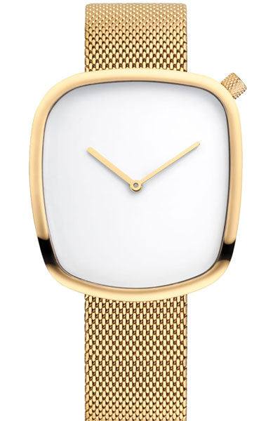 Bering Analog White & Milanese Men's Watch 18040 334