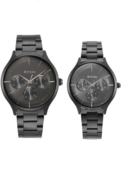 Multifunction Black &  Couple Watch NP9400494204NM01