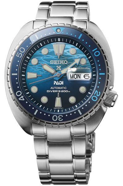 Seiko  Blue & Stainless Steel Men's Watch SRPK01K1