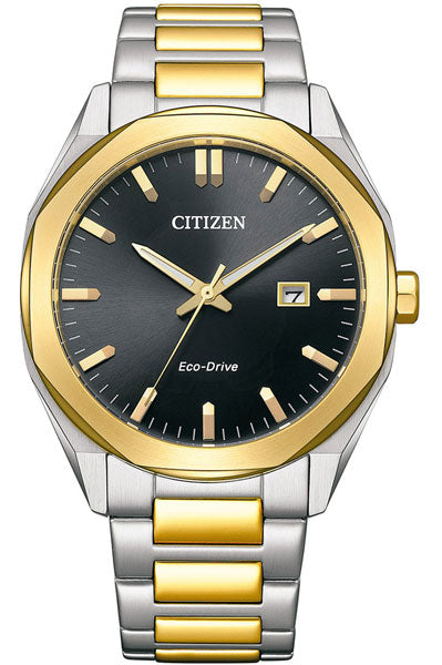 Citizen Analog Black & Stainless Steel Men's Watch BM7604 80E
