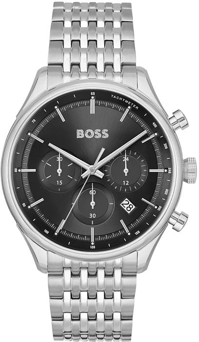 Hugo Boss Analog Black & Stainless Steel Men's Watch 1514082