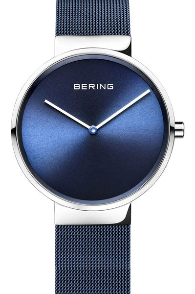 Bering Analog Blue & Milanese Men's Watch 14539 307