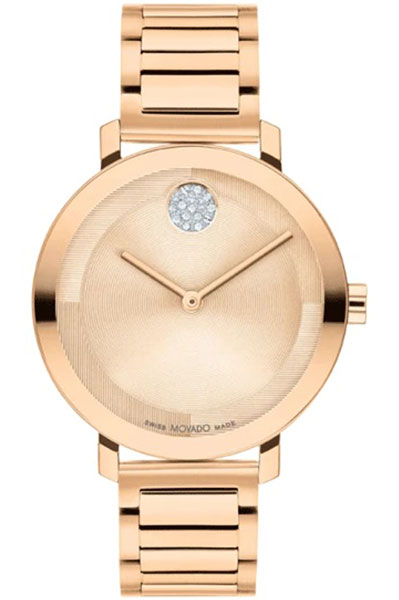 Movado  Rose Gold & Stainless Steel Women's Watch 3601143