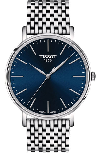 Blue & Stainless Steel Unisex Watch T1434101104100