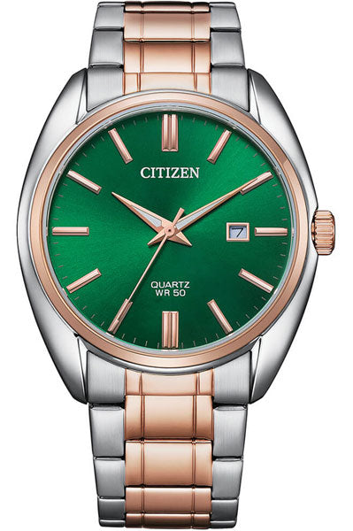 Citizen Analog Green & Stainless Steel Men's Watch BI5104 57Z