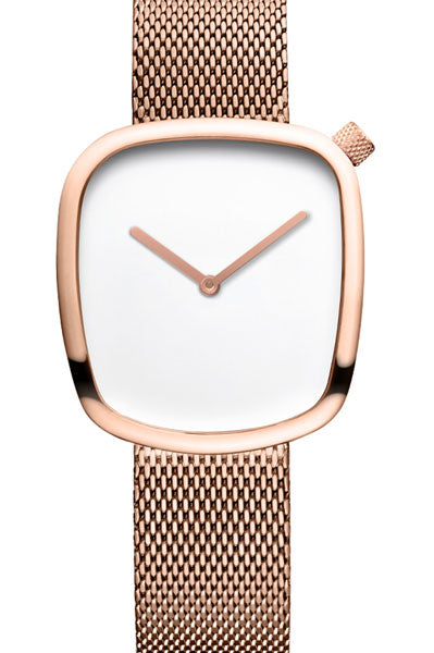 Bering Analog White & Milanese Women's Watch 18034 364