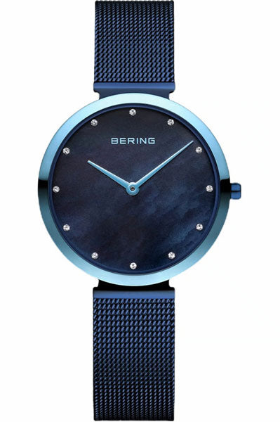 Analog Blue & Milanese Wowen's Watch 18132 398