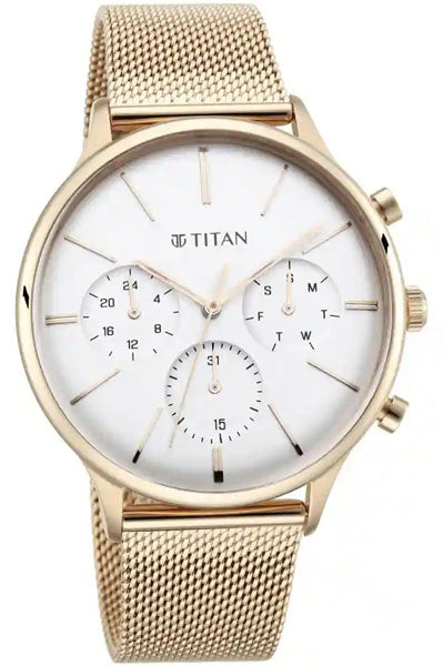 Multifunction Silver &  Men's Watch NR90134WM01