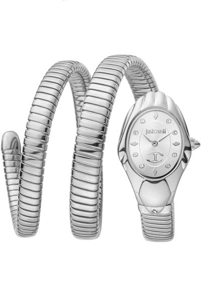 Just Cavalli  Silver & Stainless Steel Women's Watch JC1L184M0015