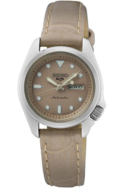 Seiko Analog Cream & Leather Women's Watch SRE005K1