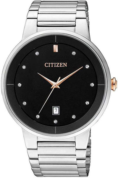 Citizen Quartz Watch Black Dial BI5014 58E