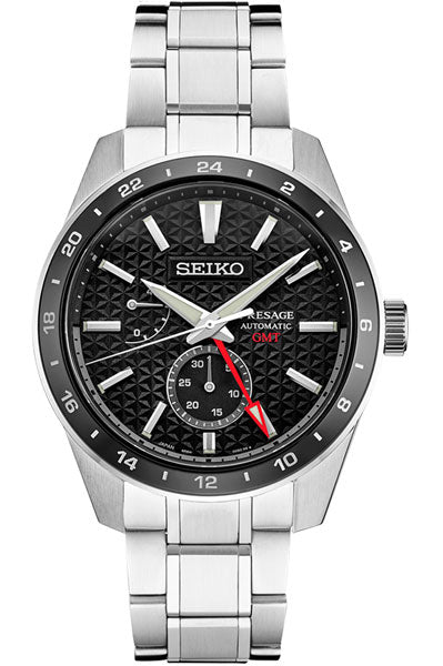 Seiko Analog Black & Stainless Steel Men's Watch SPB221J1