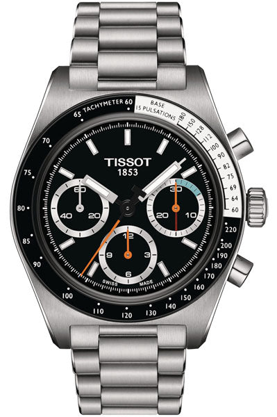 Tissot Chronograph Black & Stainless Steel Men's Watch T1494592105100