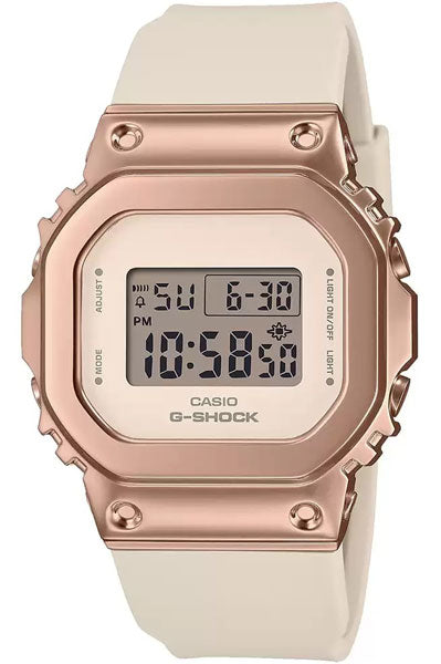 CASIO Digital Rose Gold & Resin Women's Watch G1536