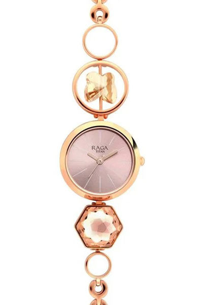 Raga Women's Grace Watch: Mother of Pearl Dial & Ornate Bracelet
