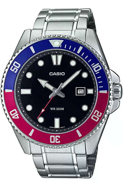 CASIO Analog Black & Stainless Steel Men's Watch A2191