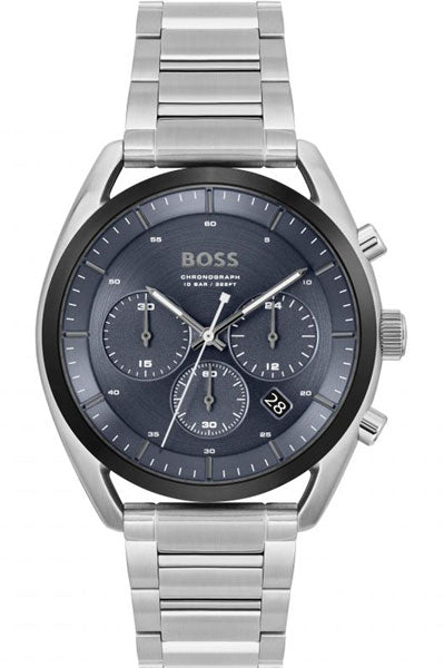 Hugo Boss Analog Blue & Stainless Steel Men's Watch 1514093