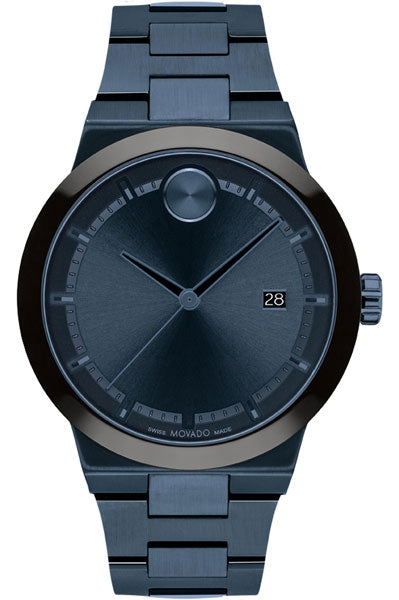 Movado Analog Blue & Stainless Steel Men's Watch 3600852