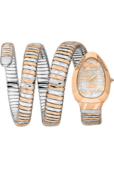Just Cavalli Analog Silver & Stainless Steel Women's Watch JC1L226M0065