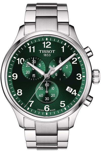 Green & Stainless Steel Men's Watch T1166171109200