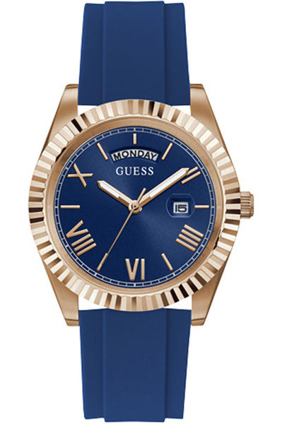 Guess Analog Blue & Silicone Men's Watch GW0335G2