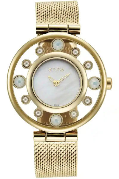 Analog Mother Of Pearl &  Women's Watch NR95161YM01