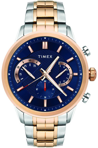 Timex Analog Blue & Stainless Steel Men's Watch TWEG18604