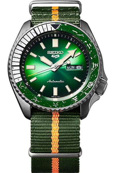 Seiko Analog Green & Nylon Men's Watch SRPF73K1