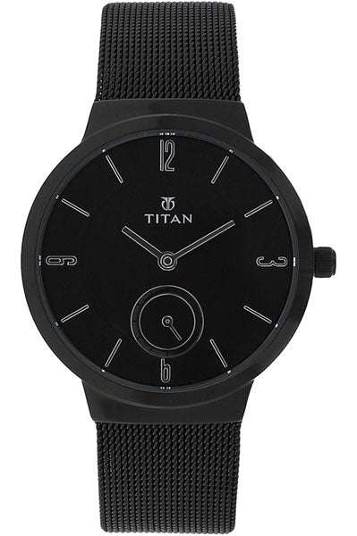 Analog Black & Stainless Steel Women's Watch NQ95033NM01