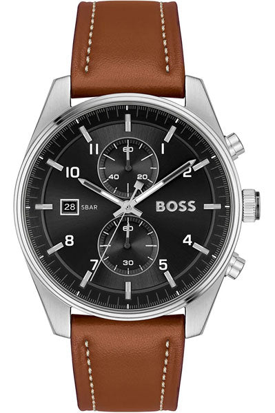 Skytraveller Chronograph BlaSunray Round Dial Men's Watch 1514161