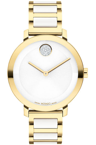 Women Quartz Silver White Dial Analog Stainless Steel Watch 3601238