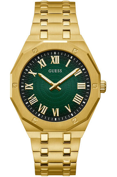Guess  Green & Stainless Steel Men's Watch GW0575G2