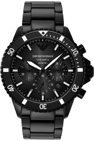 Emporio Armani  Grey & Ceramic Men's Watch AR70010