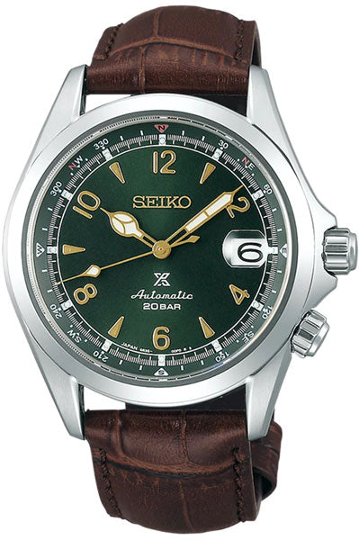 Seiko Analog Green & Leather Men's Watch SPB121J1
