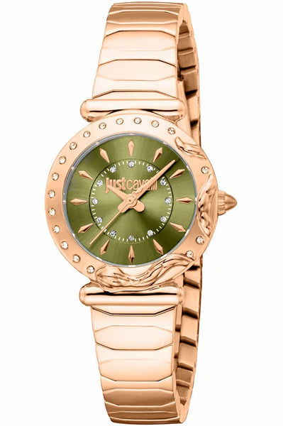 JUST CAVALLI Analog Green & Stainless Steel Women's Watch JC1L363M0055