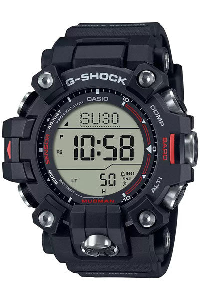 CASIO Digital Black & Resin Men's Watch G1444