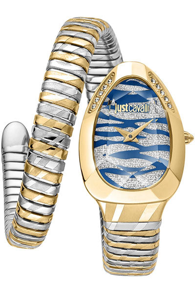Just Cavalli  Blue & Stainless Steel Women's Watch JC1L225M0085