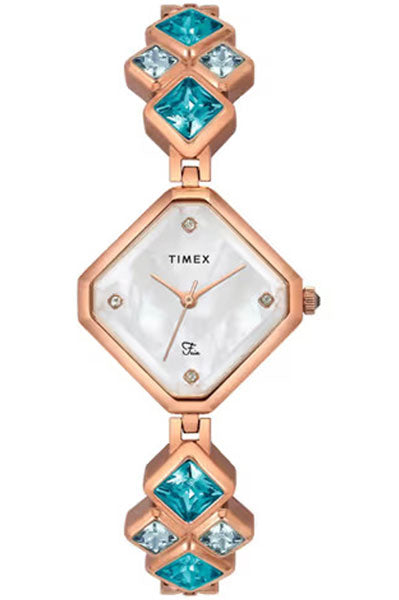Analog Mother Of Pearl & Brass Women's Watch TWEL17200