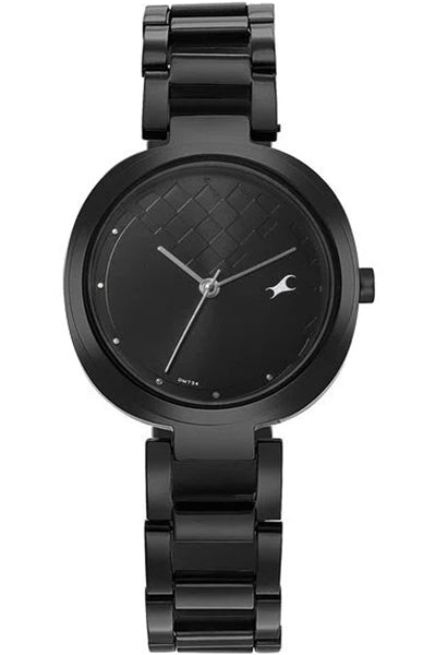 FASTRACK Analog Black & Stainless Steel Women's Watch NS6247NM02