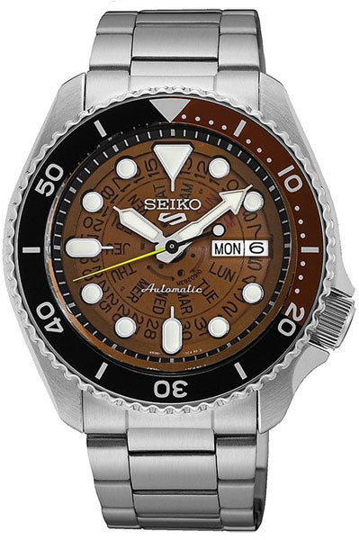 Seiko Analog Darkbrown & Metal band Men's Watch SRPJ47K1