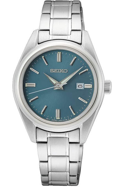 Seiko Analog Blue & Metal band Women's Watch SUR531P1